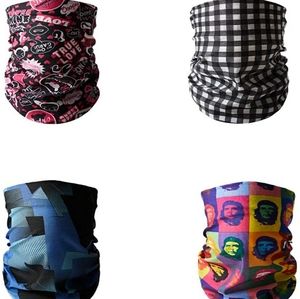 Face and neck mask gaiter breathable bandana